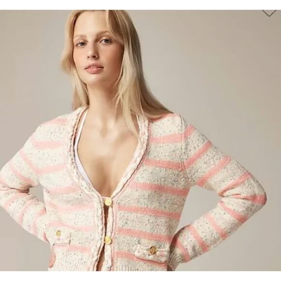 NWT J.Crew Space-dyed Sweater Lady Jacket, Medium $148 - Picture 1 of 9